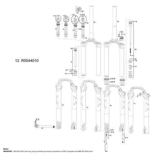 Rock Shox R5544010 120mm kompressionsdämpare