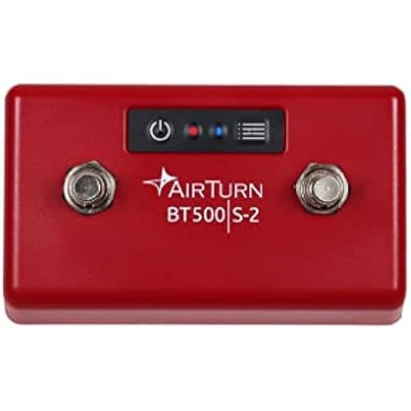 Pedalcontroller - AIR TURN - BT500S - Bluetooth 5 - 200+ timmars batteritid - Stompbox-design