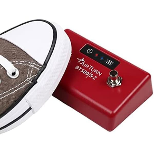 Pedalcontroller - AIR TURN - BT500S - Bluetooth 5 - 200+ timmars batteritid - Stompbox-design