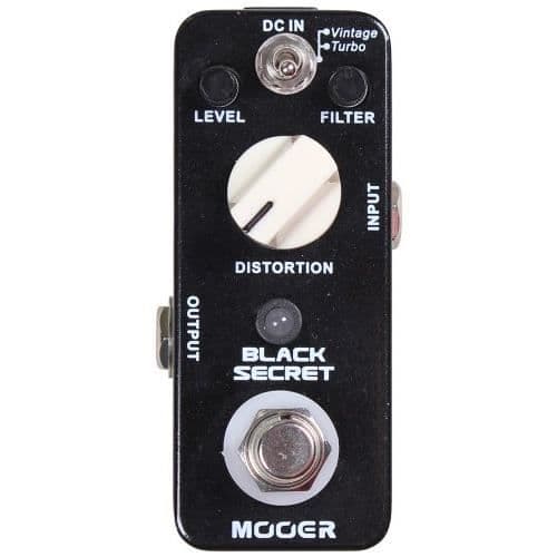 MOOER Black Secret Guitar Distortion Pedal - Turbo &amp; Vintage