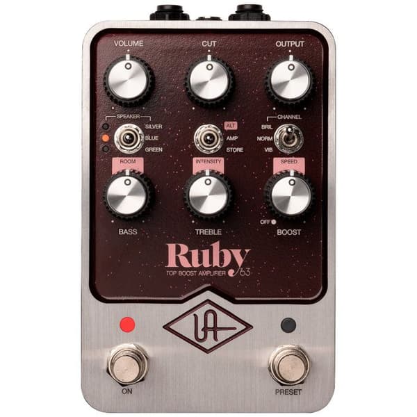 Universal Audio UAFX Ruby '63 Top Boost Förstärkare Gitarr Effekter