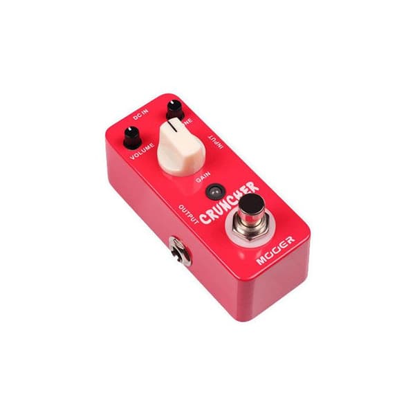 Distortionpedal - MOOER - Cruncher - Hög gain - True Bypass - Metallhus