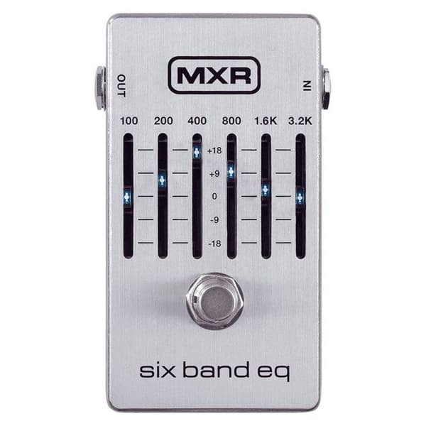 6-bands equalizer - MXR - M109S - True Bypass - kraftfulla LED-lampor - lätt hölje