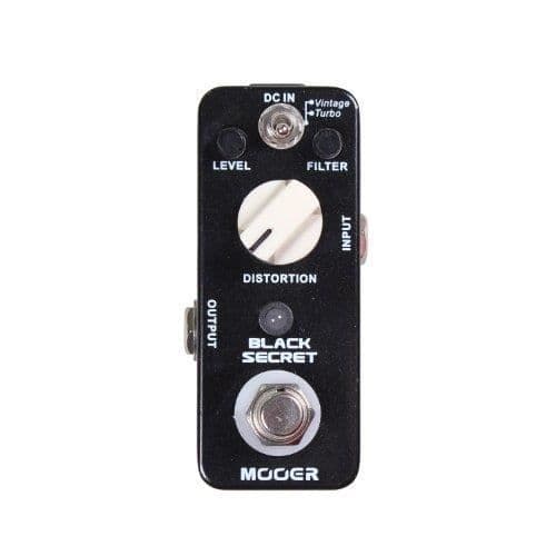 MOOER Black Secret Guitar Distortion Pedal - Turbo &amp; Vintage