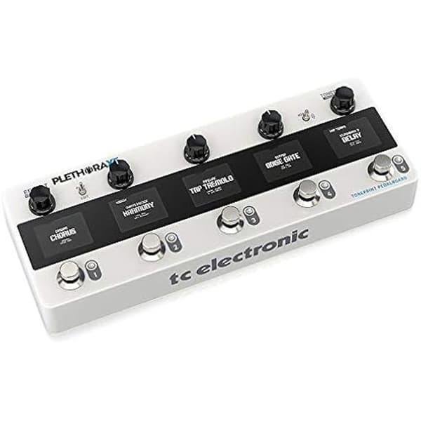 Pédalbord Multi-Effekter - TC Electronic - Plethora X5 - 127 Kombinationer - 5 Samtidiga Effekter - Intuitiva Switchar
