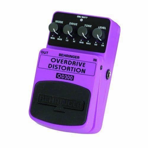 Effektpedal - Behringer - OD300 - Overdrive och Distortion - Modernt krispigt ljud - Dual mode