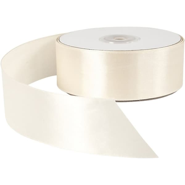 Sidenband 38 mm - Cream - 50 meter