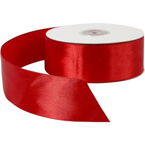 Sidenband 38 mm - Röd - 50 meter