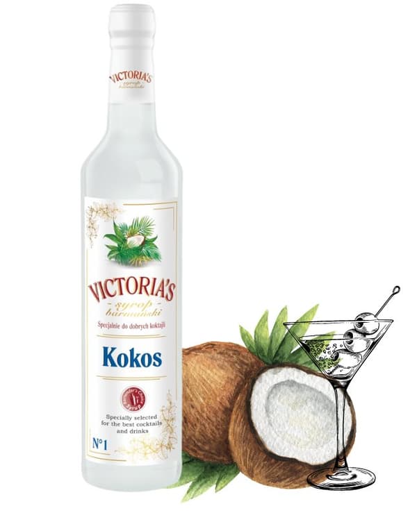 Baarimikkosiirappi Coconut Victoria's 490ml konsentraatti kookosjuomille Cymes