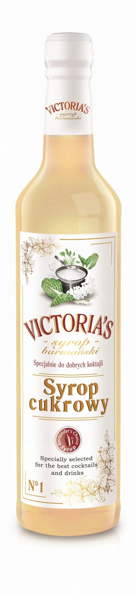 Bartenders sirapskoncentrat Victorias sockersirap för dryck 490ml