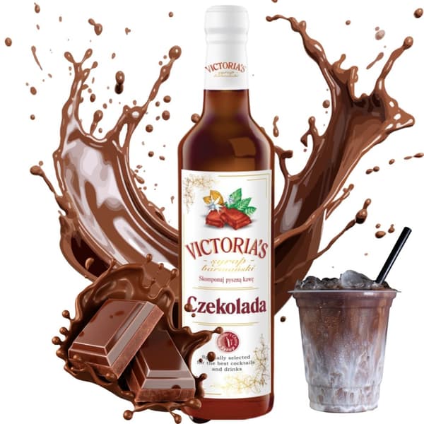 Suklaabaarimikkosiirappi kahvijuomiin ja jälkiruokiin Victoria's Cymes 490ml