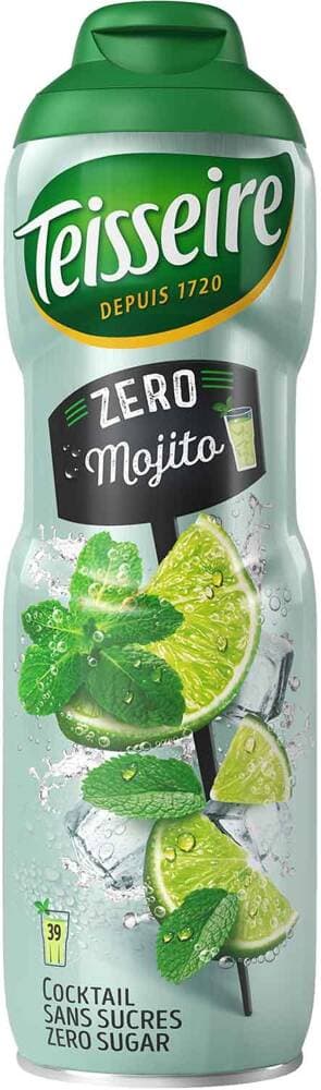 MOJITO sirup koncentrat UDEN SUKKER 600 ml til 4 liter TEISSEIRE drik