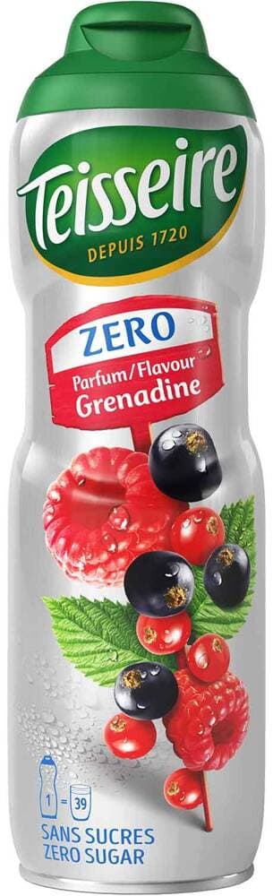 GRENADINE koncentrat sirap UTAN SOCKER 600 ml för 4 liter TEISSEIRE dryck