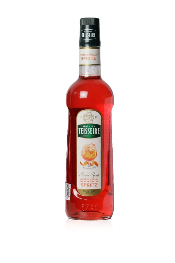 Baarimikkosiirappi ORANGE SPRITZ 700 ml juomille, juomille, jälkiruokille TEISSEIRE