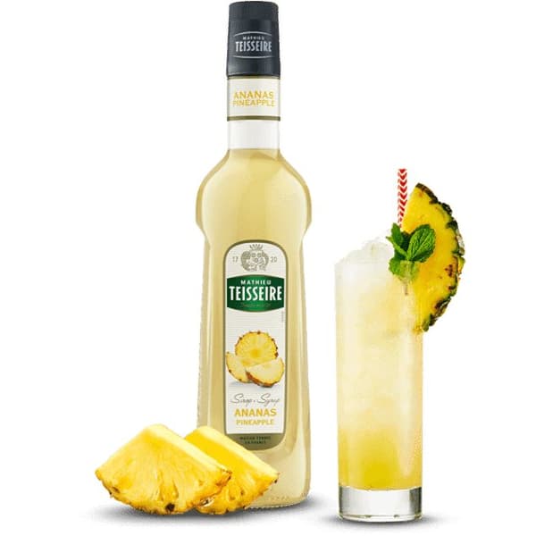 Bartenders sirap Ananas 700 ml för desserter, drycker, koncentrat TEISSEIRE