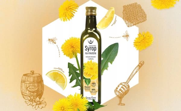 Oleofarm Honungssirap Maskros med citron för IMMUNITET 250 ml