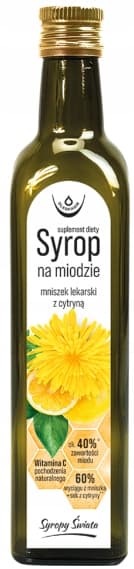 Oleofarm Honungssirap Maskros med citron för IMMUNITET 250 ml