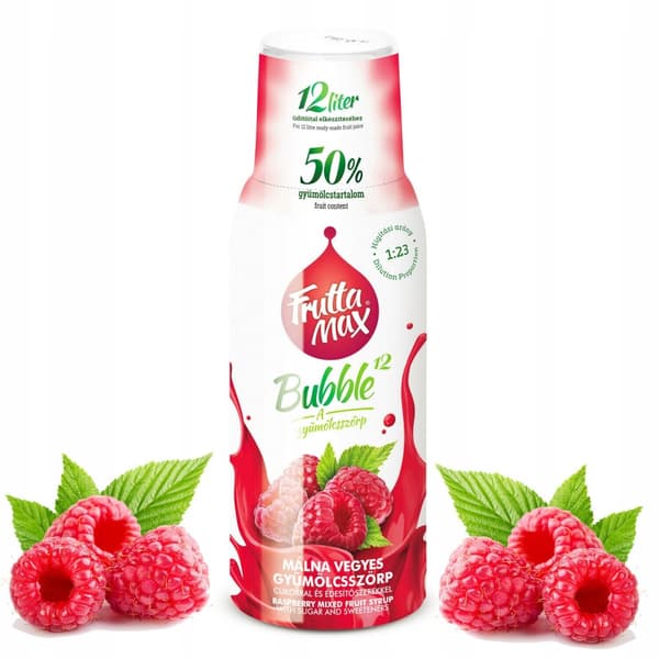 FRUTTAMAX Vadelmasiirappitiiviste 500 ml 12 litraan