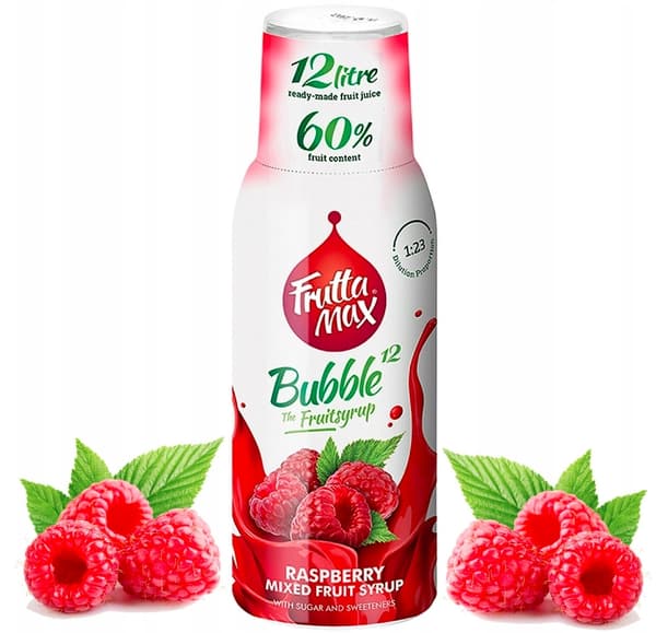 FRUTTAMAX Vadelmasiirappitiiviste 500 ml 12 litraan