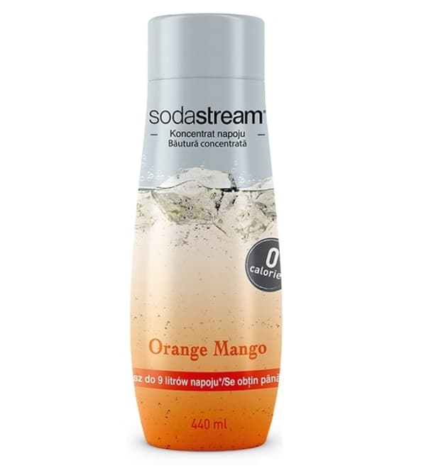 SODASTREAM Koncentratsirup til mættet appelsinmango ZERO 440 ml