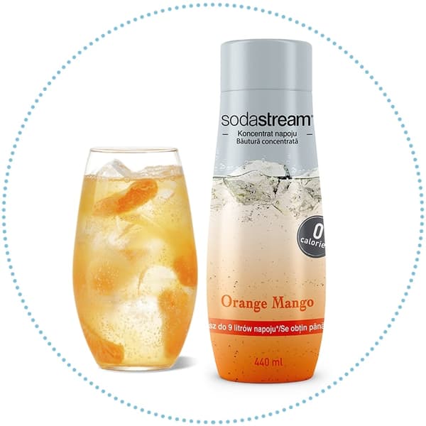 SODASTREAM Koncentratsirup til mættet appelsinmango ZERO 440 ml