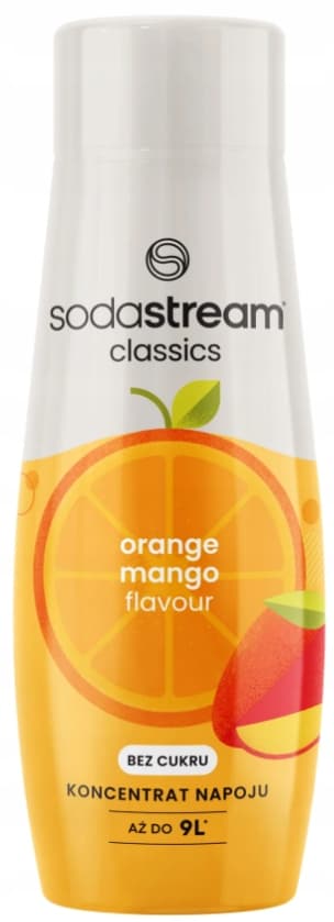 SODASTREAM Koncentratsirup til mættet appelsinmango ZERO 440 ml