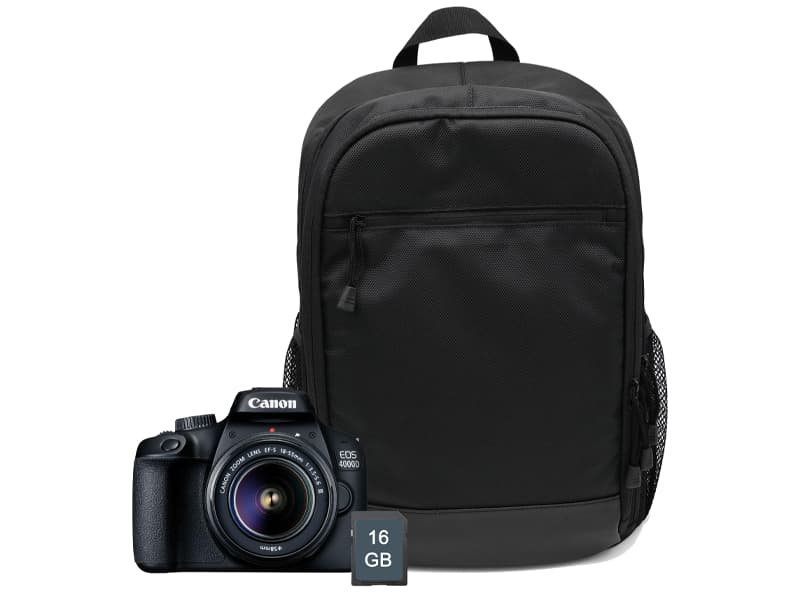 Fotoa1 partas Canon EOS 4000D 18-55 III + 16GB SD + universali foto kuprine Canon BP110