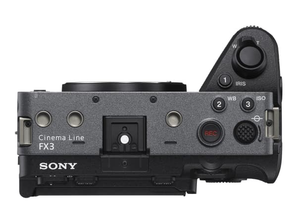 Sony Cinema Line ILME-FX3 - Digitalkamera - speilløst - 12.1 MP - Full Frame - 4K / 120 fps - kun hus - NFC, Wi-Fi, Bluetooth Sort, Grå