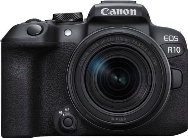 Canon EOS R10 + RF-S 18-150mm F3.5-6.3 IS STM + EF- R, 24,2 MP, 6000 x 4000 pikseliä, CMOS, 4K Ultra HD, Kosketusnäyttö, Musta
