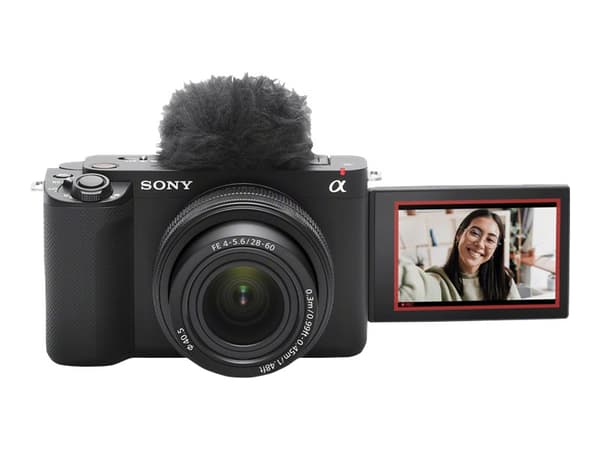 Sony a ZV-E1L - Digitalkamera - spegellöst - 12.1 MP - Fullständig ram - 4 K / 59.94 fps - 2.1x optisk zoom FE 28-60 mm f/4-5,6 objektiv - NFC, Wi-Fi Svart