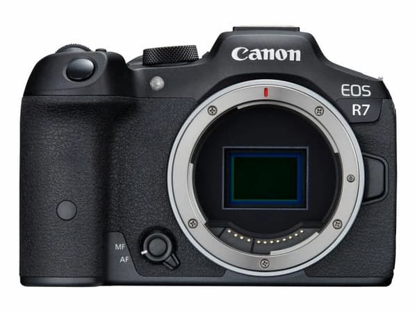 Canon EOS R7 + EF- R, 32,5 MP, 6960 x 4640 pikseliä, CMOS, 4K Ultra HD, Kosketusnäyttö, Musta musta