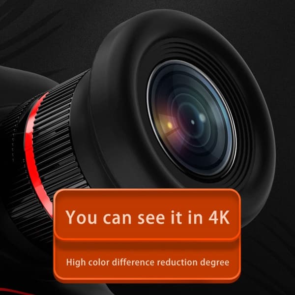 D6PRO 2,4" digitalt zoomkamera med dobbelt objektiv 4K videooptager + 32GB TF-kort