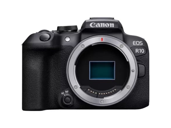 Canon EOS R10 - Digitalkamera - speilløst - 24.2 MP - APS-C - 4K / 60 fps - kun hus - Wi-Fi, Bluetooth - svart
