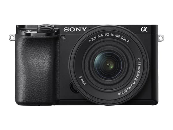 Sony a 6100, 24.2 MP, 6000 x 40000 pixels, CMOS, 4K Ultra HD, Touchscreen, Black musta