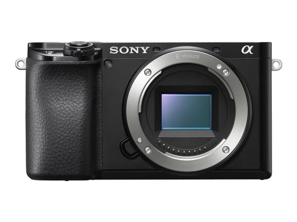 Sony a6100 ILCE-6100 - Digitalkamera - speilløst - 24.2 MP - APS-C - 4K / 30 fps - kun hus - Wi-Fi, NFC, Bluetooth - svart Sort