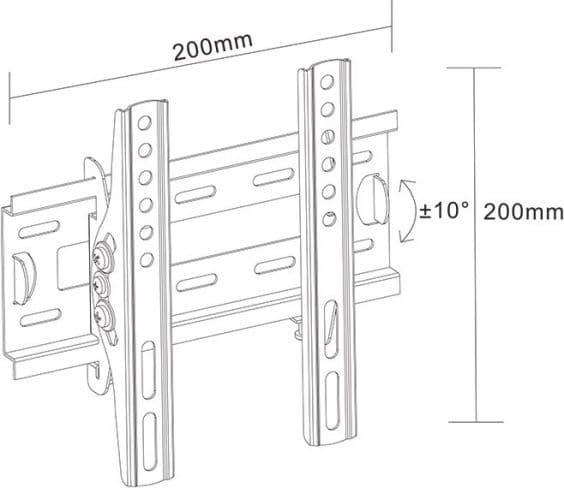 Liboxin seinäkiinnike LB-130 17'' - 42''