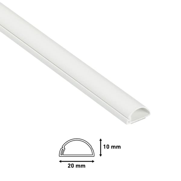 D-LINE Kabelkanal Kit 20x10mm 4x Kabelkanal/Tillbehör 1.0m