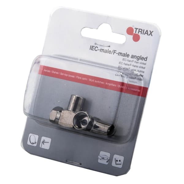 TRIAX Liitin Kulma Coax Ur-F Ur 2pack