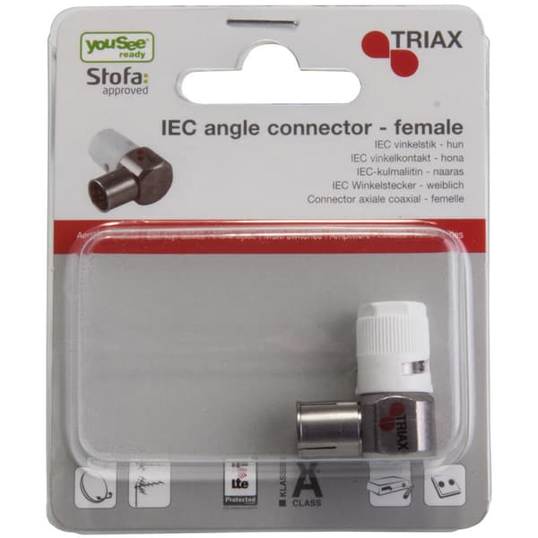 TRIAX IEC Han Vinkel Metal Klasse A+