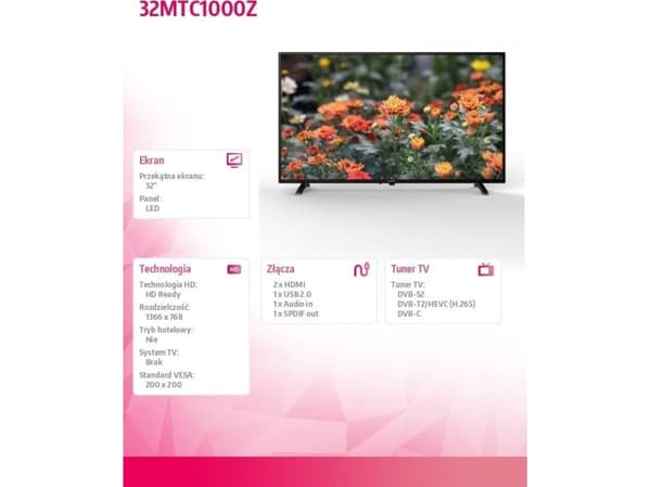 Metz 32MTC1000Z LED 32'' HD-klar TV