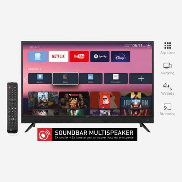 Palco 32 smart TV, med Soundbar 12V