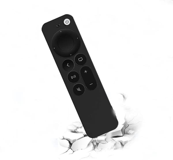 Musta silikonikotelo kaukosäätimelle Apple TV Gen 6 2021