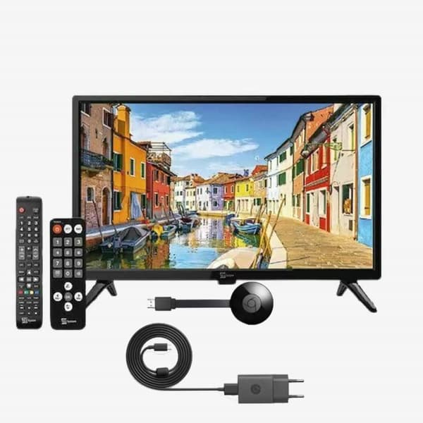 19 tum 12 volt HD TV LS10 för husbils, husvagn PALCO 12v / 230v Google Chromecast paket