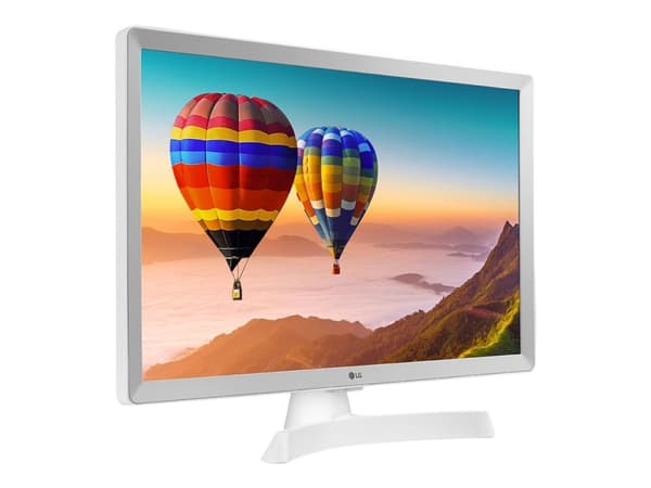 LG 24TQ510S-WZ - LED-skärm med TV-mottagare - Smart - 24" (23.6" visbar) - 1366 x 768 HD - 250 cd/m² - 1000:1 - 14 ms - 2xHDMI, RCA (komposit), RCA (