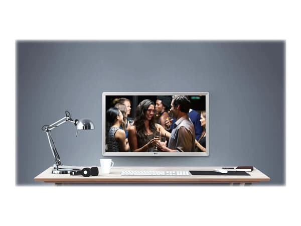 LG 24TQ510S-WZ - LED-skärm med TV-mottagare - Smart - 24" (23.6" visbar) - 1366 x 768 HD - 250 cd/m² - 1000:1 - 14 ms - 2xHDMI, RCA (komposit), RCA (