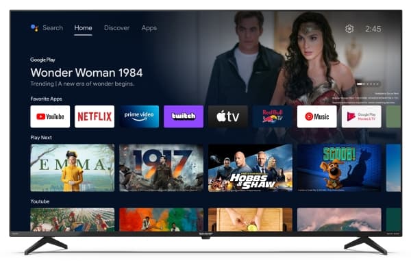 Sharp 55FN2EA, 139,7 cm (55"), 3840 x 2160 pixlar, LED, Smart-TV, Wi-Fi, Svart