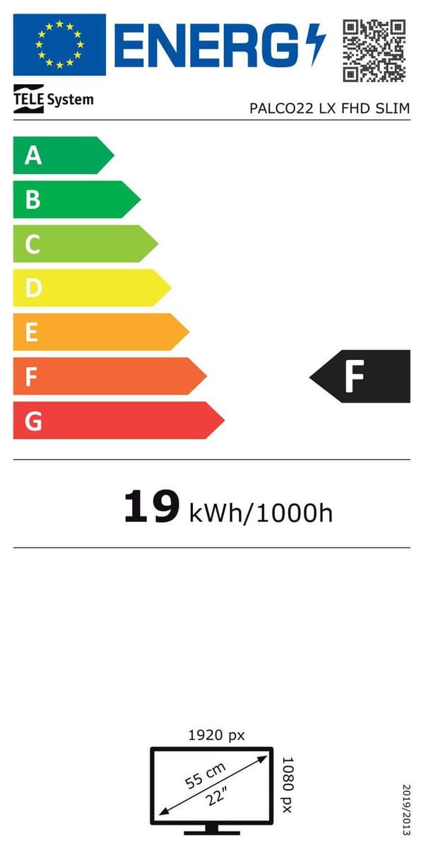 PALCO 22 tuuman Full HD TV 12V DC 100-240V venevaunuun matkailuautoon DVB-T2 DVB-S2 VESA 100x100 PALCO 22LX1