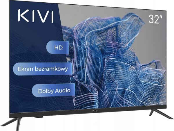 Kivi TV 32', HD, Nosmart, Sort, 1366x768, 60 Hz, , 2x8W, 33 kWh/1000h, HDMI-porter 2, 24 måneder