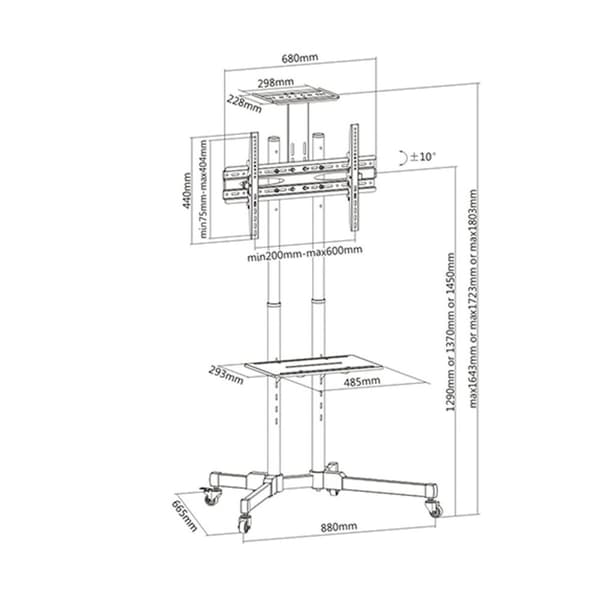 TV-Montering TM Electron 37"-70" 50 kg