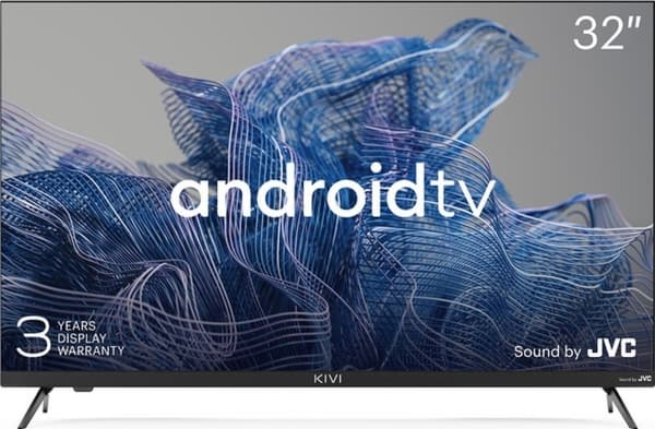 TV Kivi 32H750NB, 32&amp;#039;, HD, Google Android TV, 1366x768, 60 Hz, ääni JVC, 2x8W, 33 kWh/1000h , BT5, musta